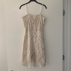 Tadashi Shoji White Lace Dress